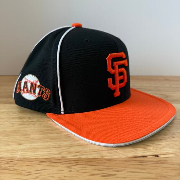 New SAMPLE San Francisco Giants Mitchell & Ness MLB Snapback Hat NWT OS - Picture 4 of 11
